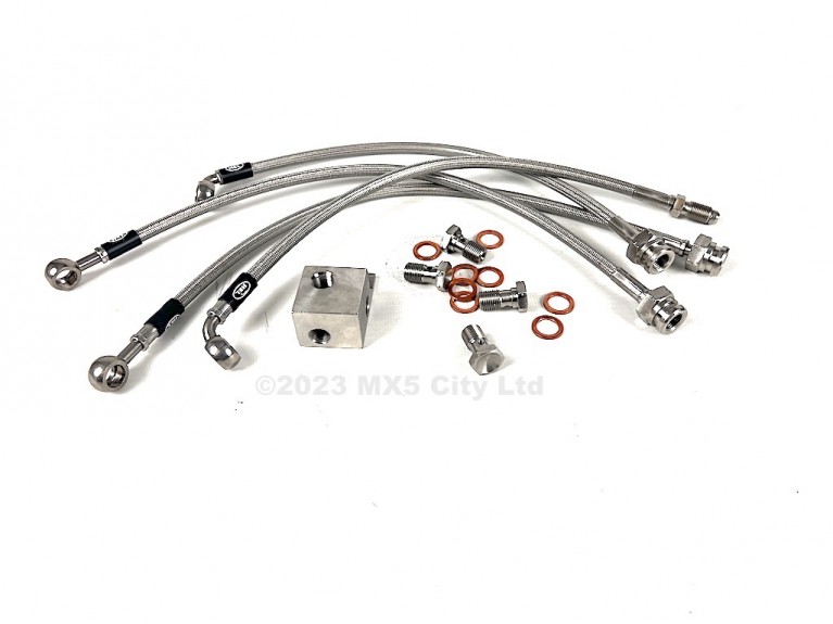 HEL Performance Brake Lines for Mazda MX-5 NC All Models 2005-, Stainless Steel Braided main image 0
